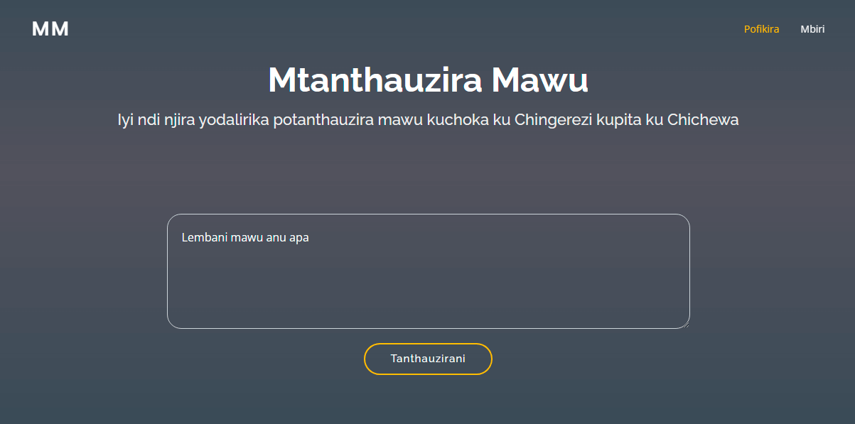 Mtanthauzila Mau